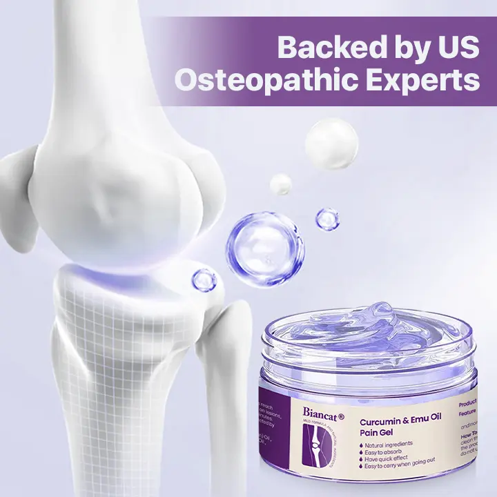 Biancat® Curcumin & Emu Oil Pain Gel – 🏥Backed by US Osteopathic Experts