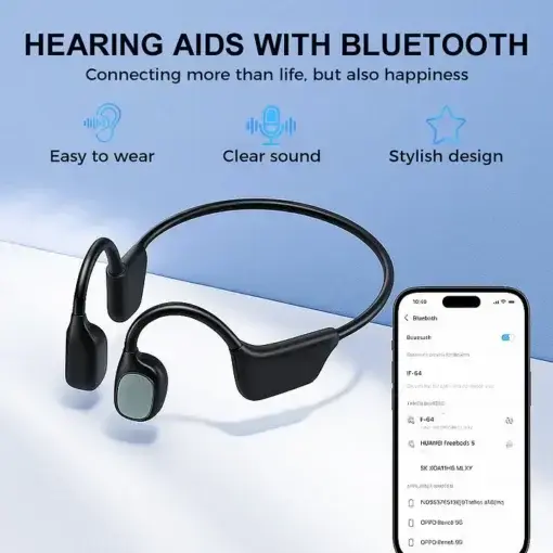 Bluetooth Bone Conduction Smart Hearing Aid Bluetooth Earphones