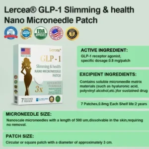 𝑳𝒆𝒓𝒄𝒆𝒂® 𝐍𝐈𝐃𝐃𝐊-𝐓𝐢𝐫𝐳𝐞𝐩𝐚𝐭𝐢𝐝𝐞 𝐒𝐥𝐢𝐦𝐦𝐢𝐧𝐠 & 𝐡𝐞𝐚𝐥𝐭𝐡 𝐍𝐀𝐍𝐎 𝐌𝐈𝐂𝐑𝐎𝐍𝐄𝐄𝐃𝐋𝐄 𝐏𝐀𝐓𝐂𝐇