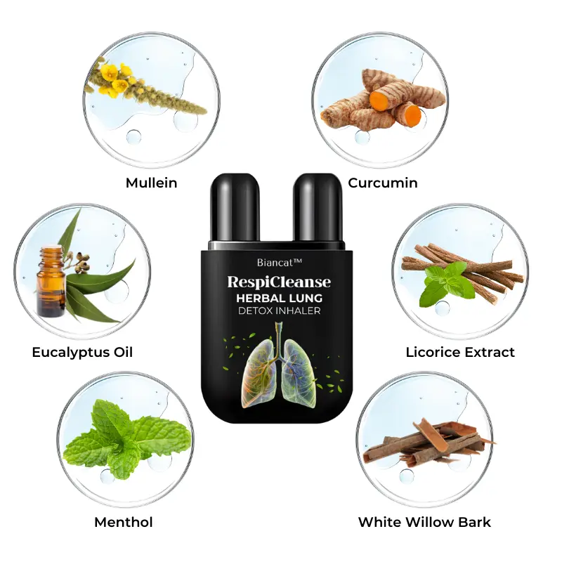 Biancat® RespiCleanse Herbal Lung Detox Inhaler.
