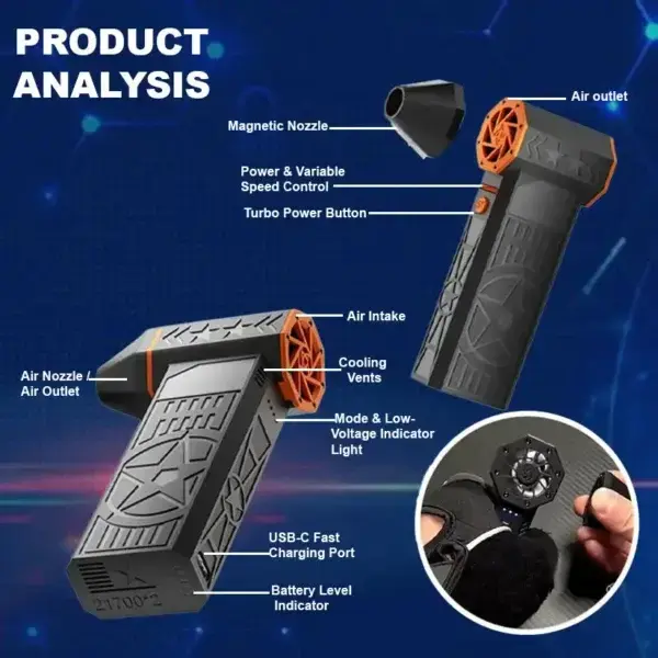 TAILEDEN 5000W Thermal Snow Blower